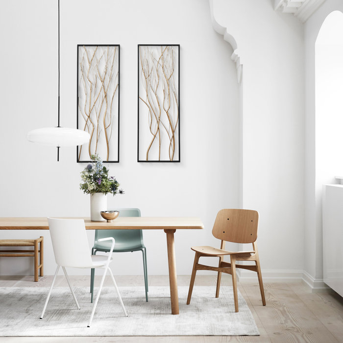 Oliver Gold Metal Branch Wall Decor Set & Reviews Wayfair